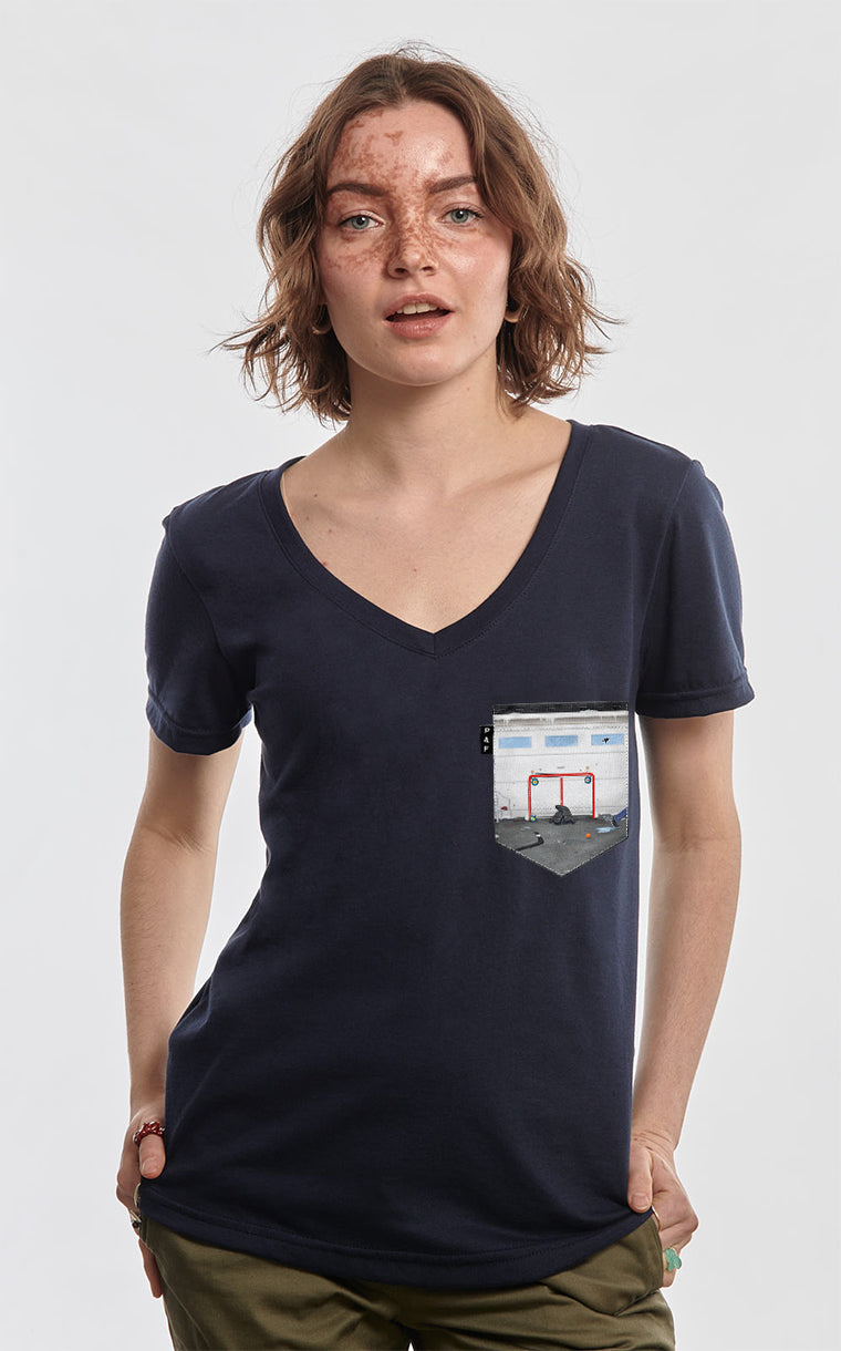 Google Hockey Pocket Semi-Fitted V-Neck