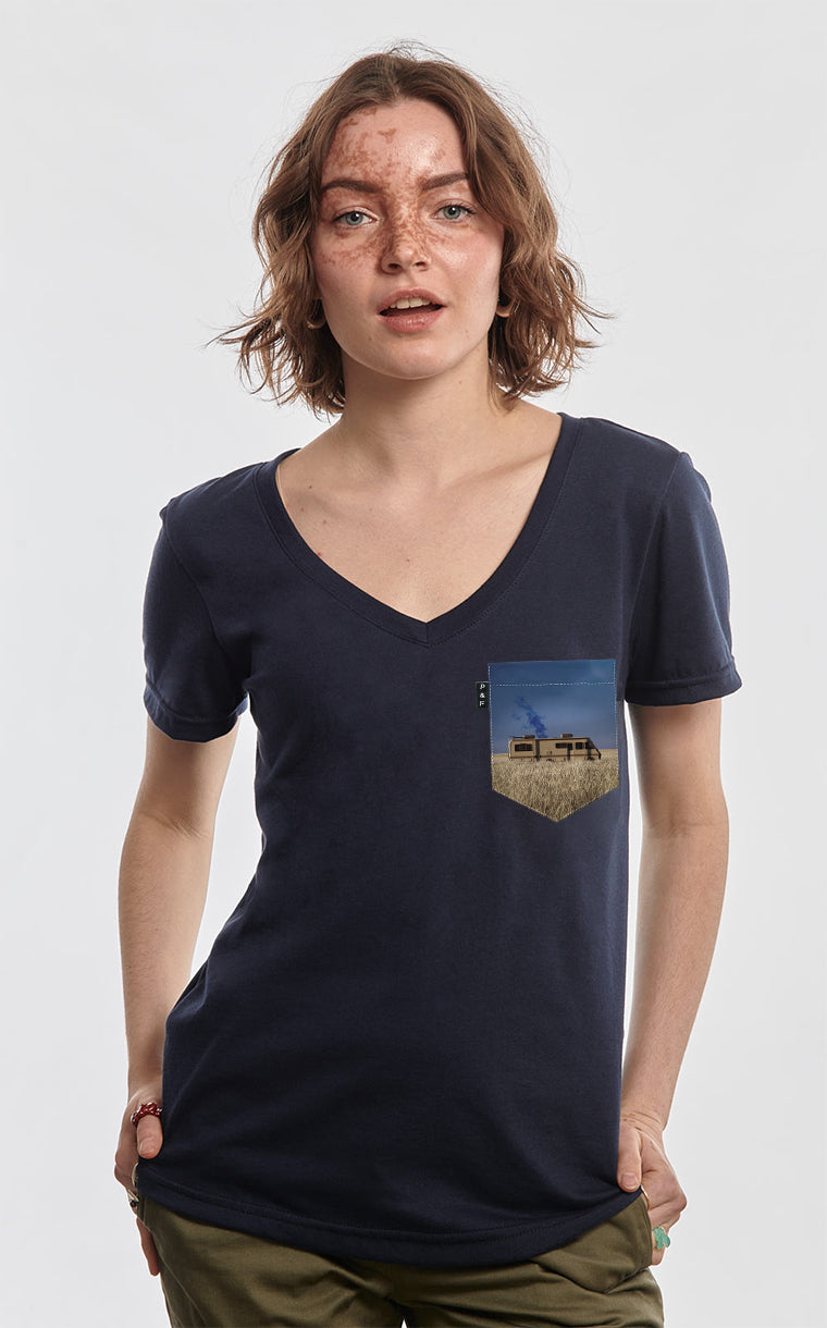 Heisenberg Lettuce Pocket Semi-Fitted V-Neck