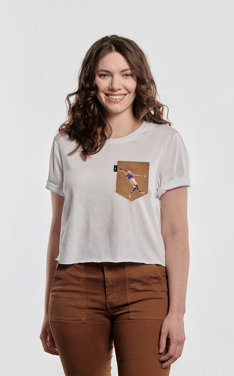 Catch 'em all pocket crop top t-shirt