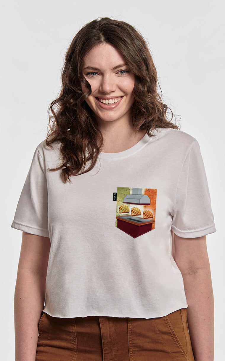 Bar à Pain pocket crop top t-shirt