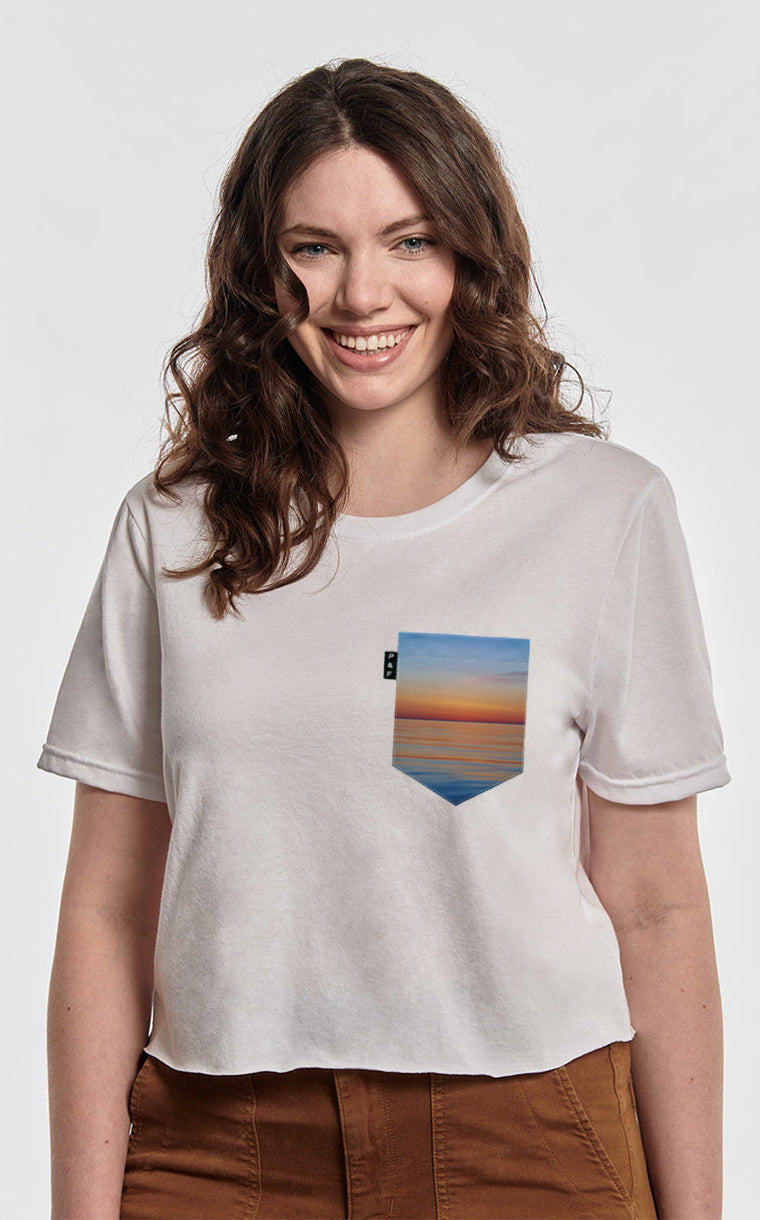 Dawn Water Pocket Crop Top T-Shirt