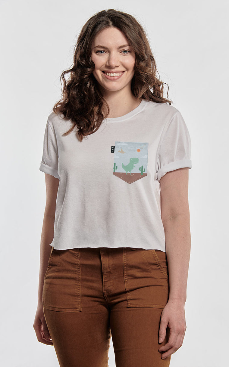 T-shirt « crop top » à poche Dino Chouinard