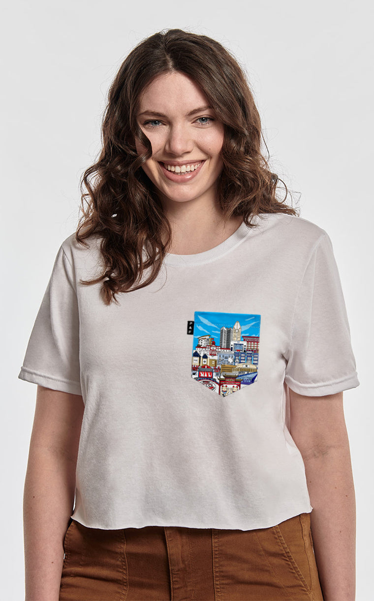 Downtown Pocket Crop Top T-Shirt