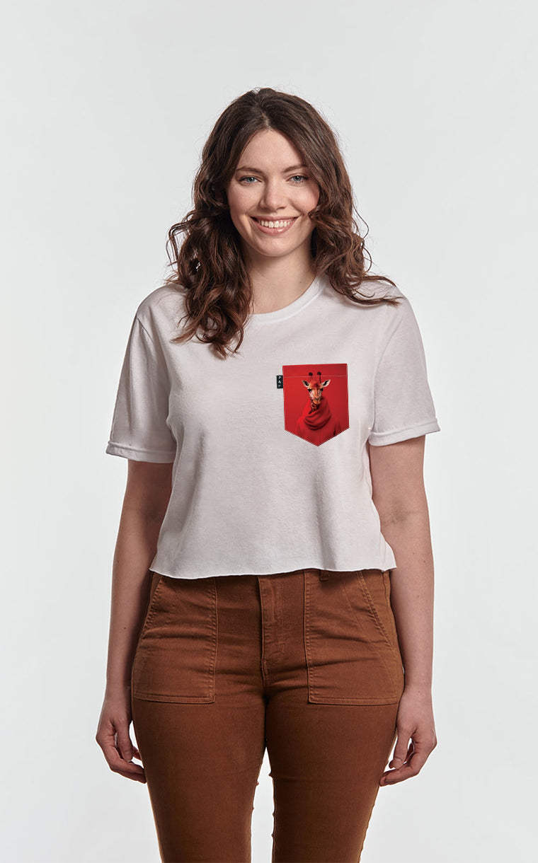 Armani Gorge-io Pocket Crop Top T-Shirt