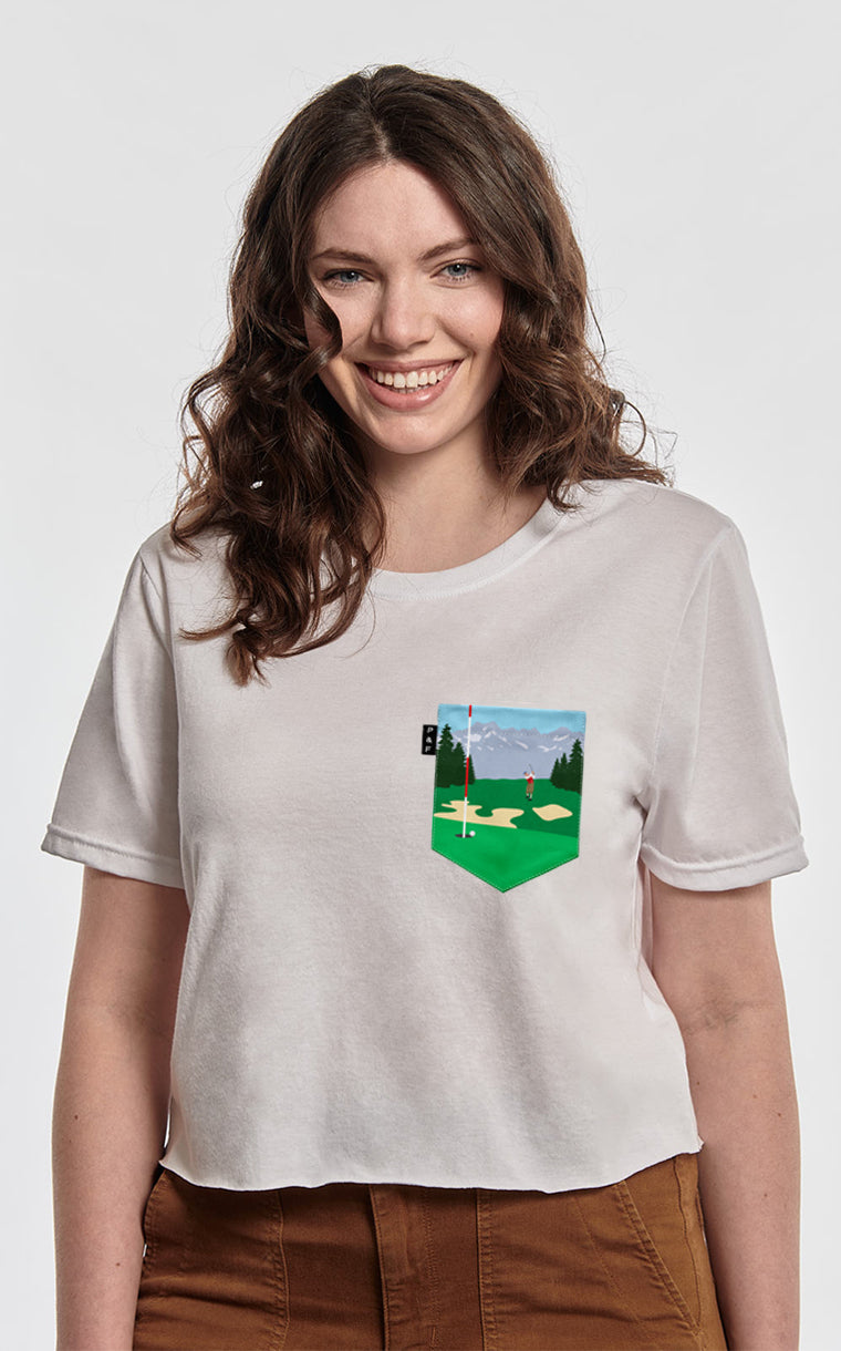 The 19th Crop Top Pocket T-Shirt