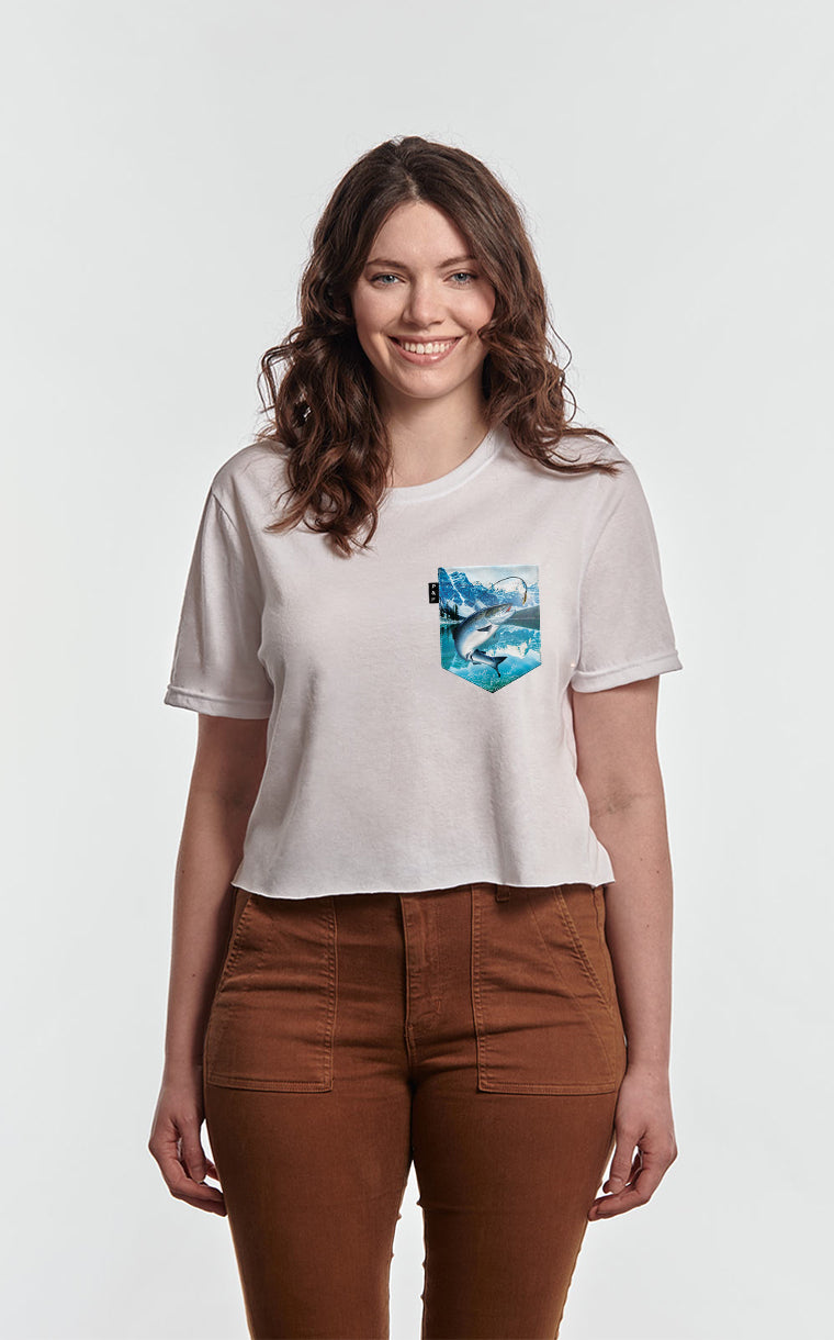 Mario Pelchat-Mouche pocket crop top t-shirt