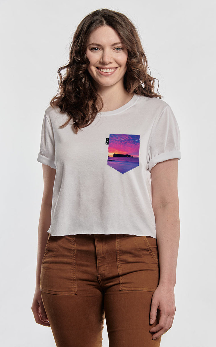 Pierre Trouée pocket crop top t-shirt