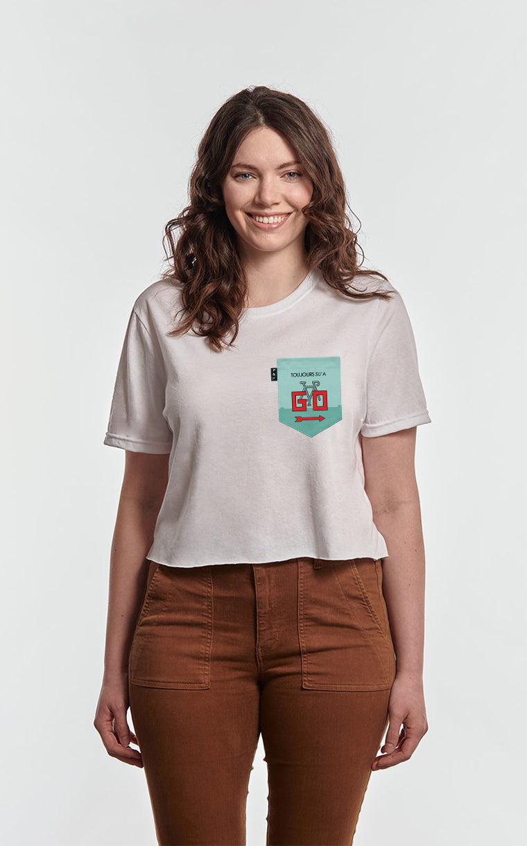 Pissi'clab pocket crop top t-shirt