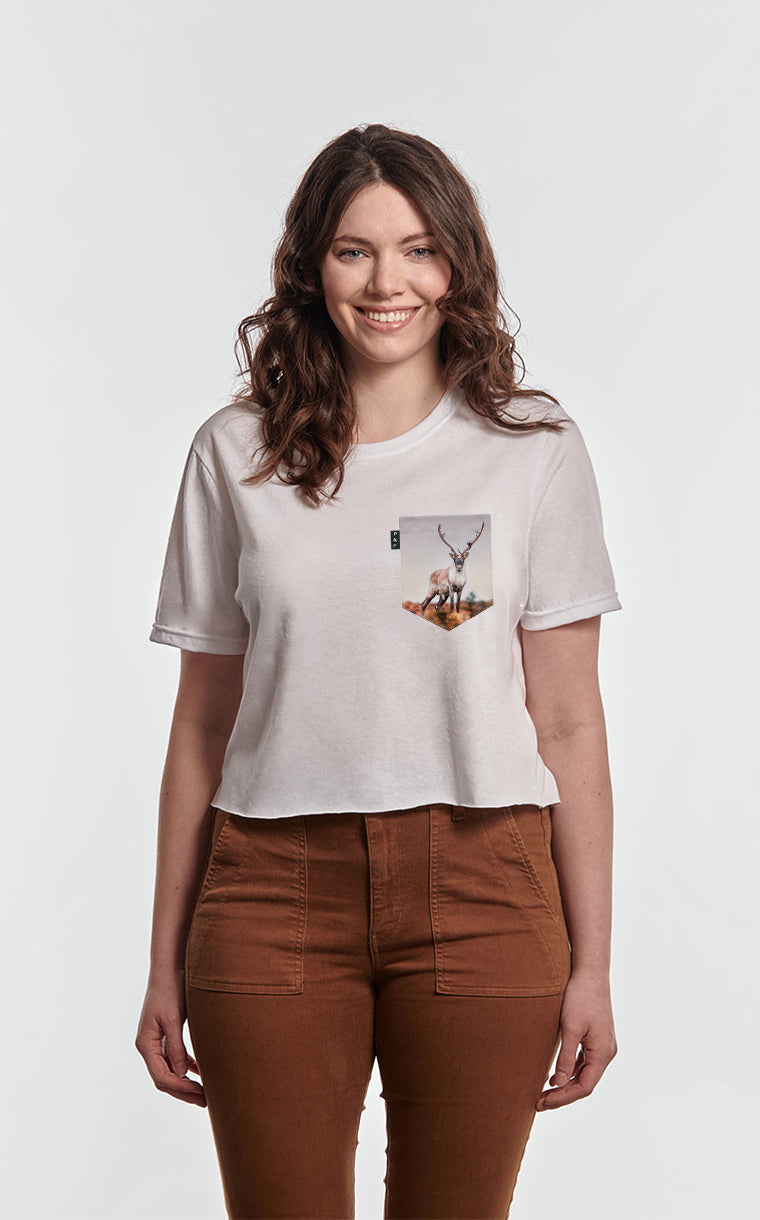 Vintsinçenne pocket crop top t-shirt