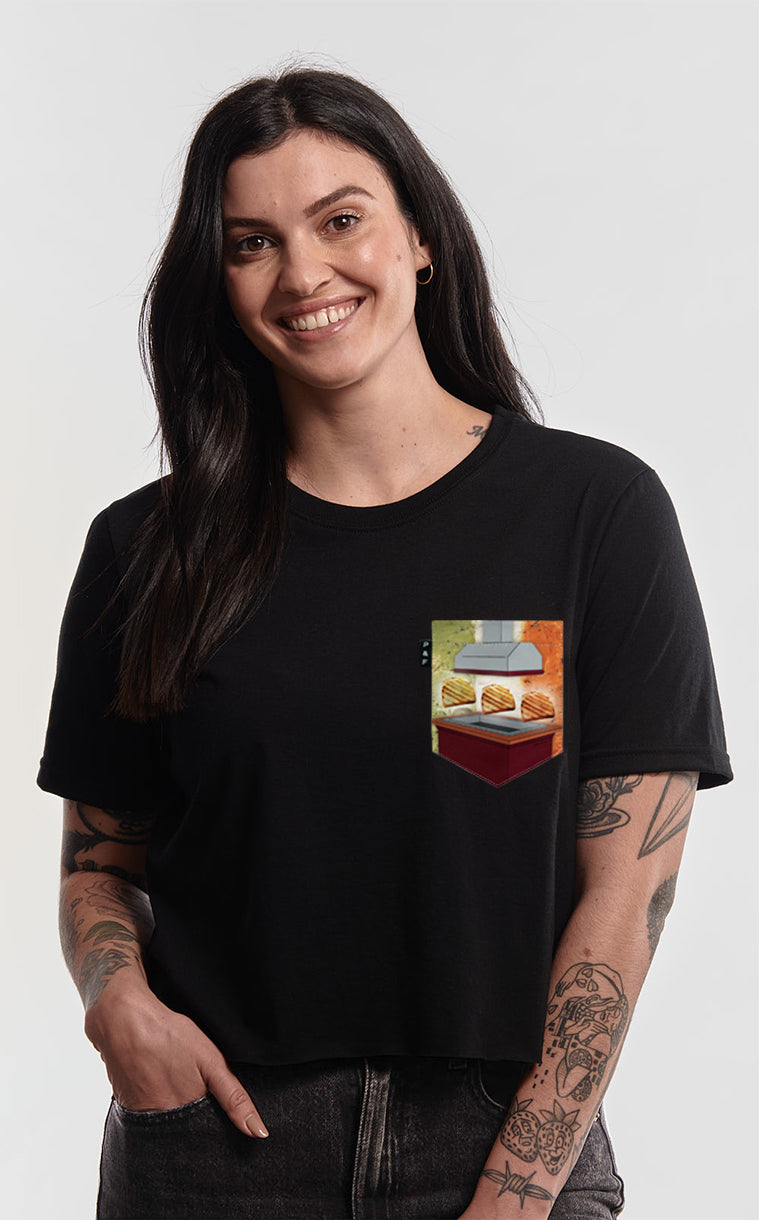 Bar à Pain pocket crop top t-shirt