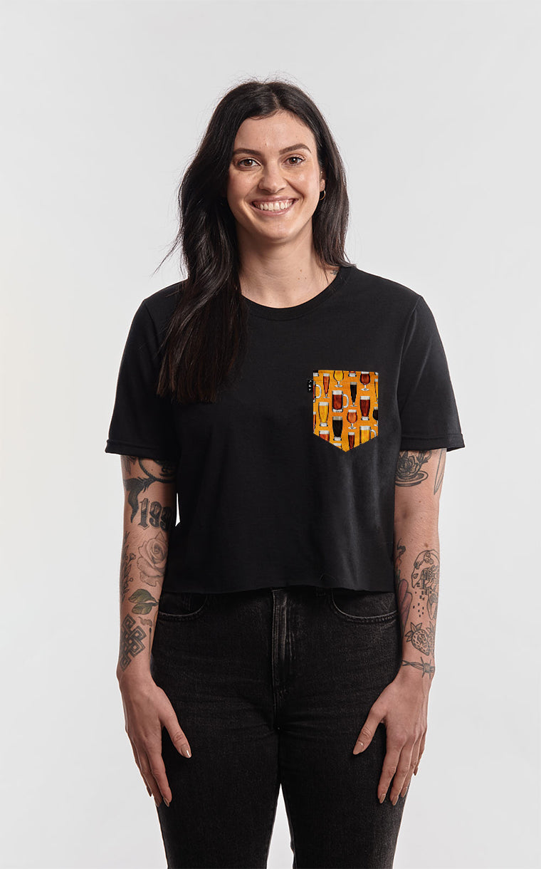 T-shirt « crop top » à poche Big Ten