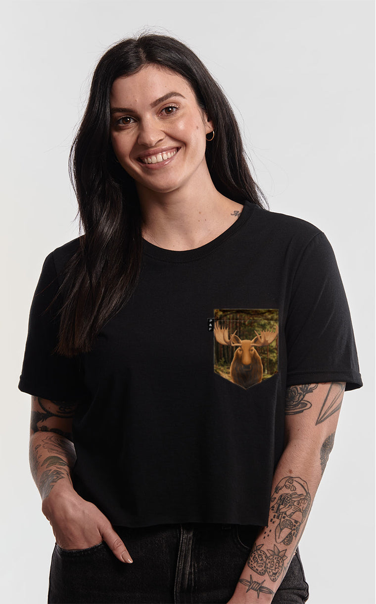 T-shirt « crop top » à poche Buck d'Élan 2000