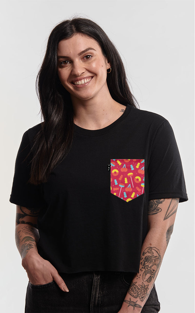 T-shirt « crop top » à poche Carie Price