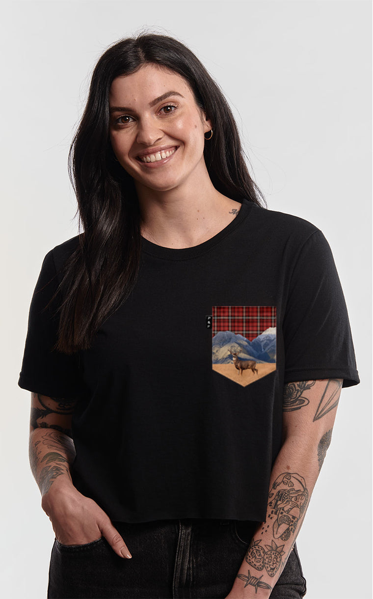 T-shirt « crop top » à poche Jean Cerf