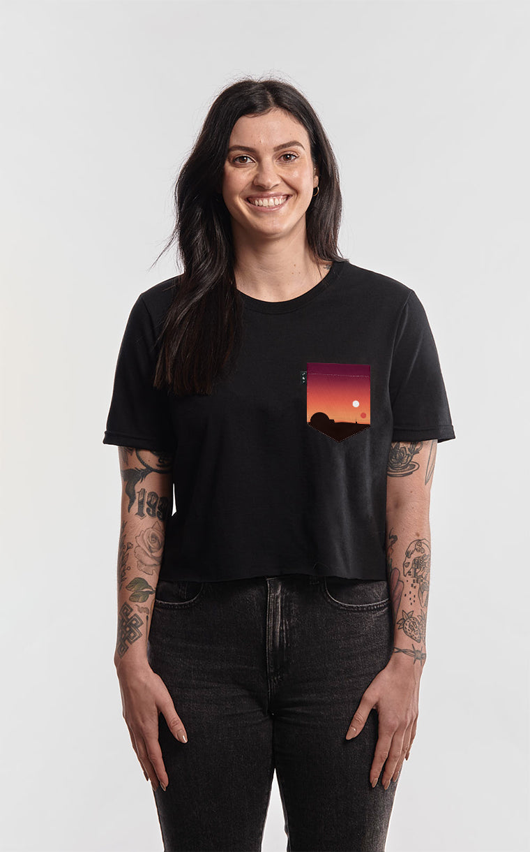 T-shirt « crop top » à poche Sandstorm