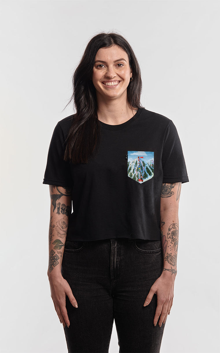 T-shirt « crop top » à poche Versant-Gétorix
