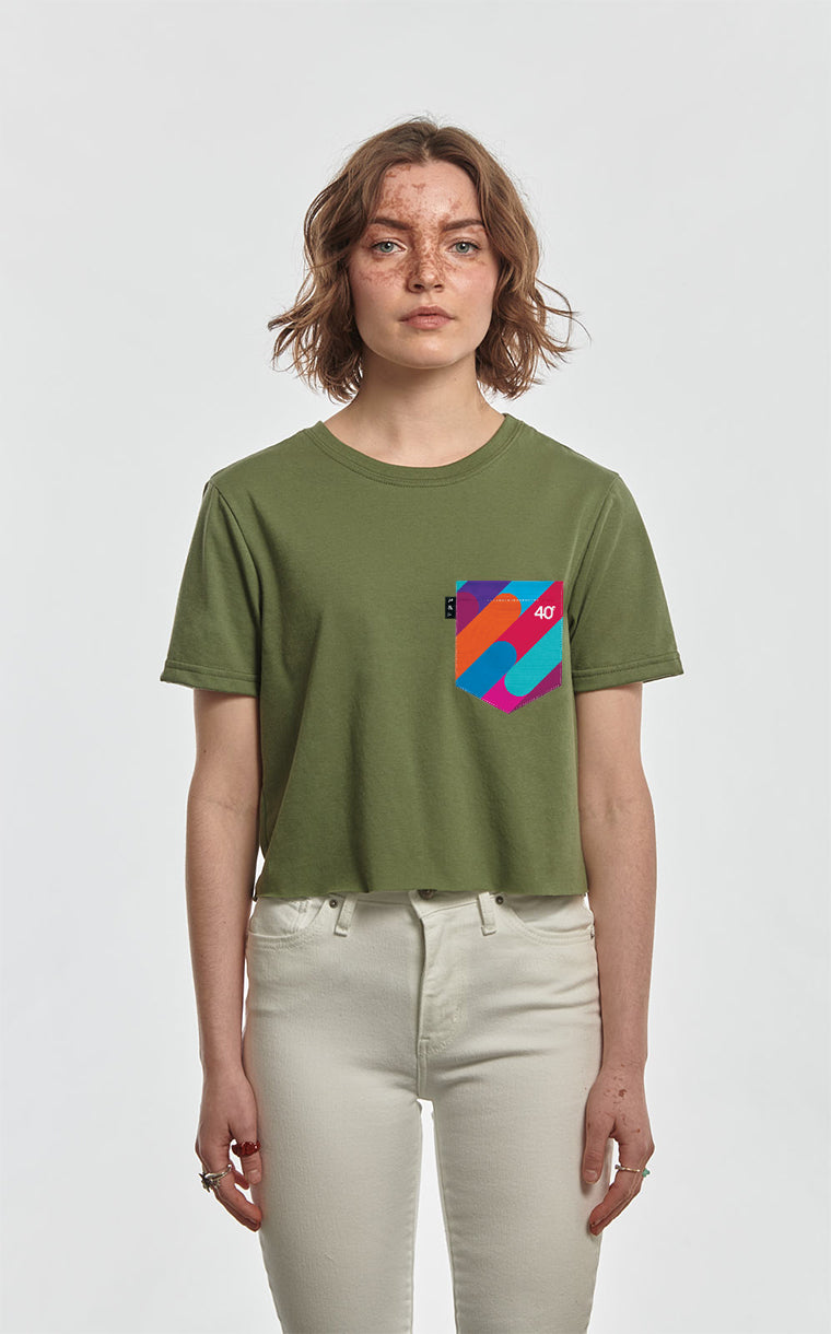 T-shirt « crop top » à poche AlterGo