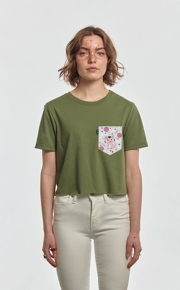 T-shirt « crop top » à poche Charlotte