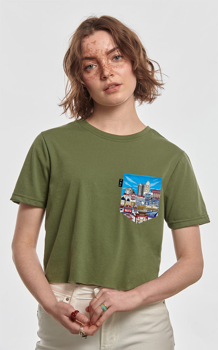 Downtown Pocket Crop Top T-Shirt