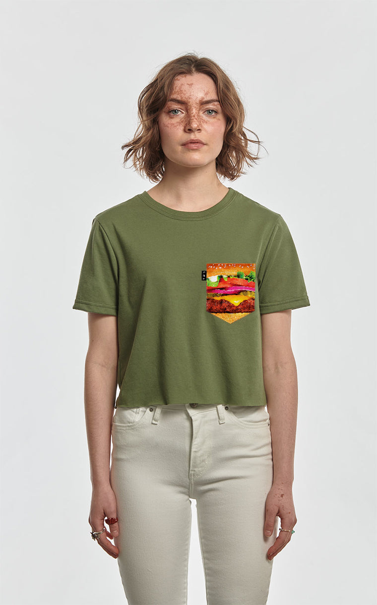 T-shirt « crop top » à poche Gerry Boulette