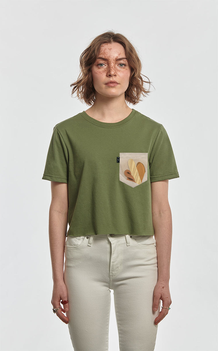 T-shirt « crop top » à poche L'indécis