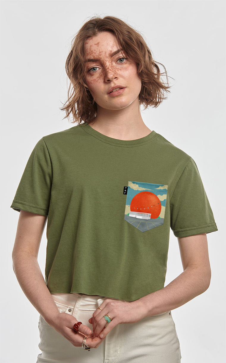 T-shirt « crop top » à poche Laitgendaire