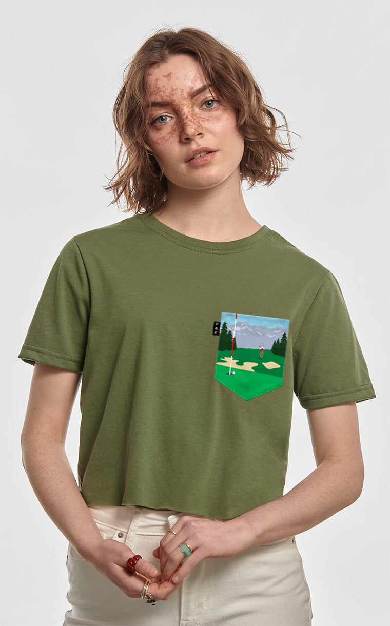 The 19th Crop Top Pocket T-Shirt