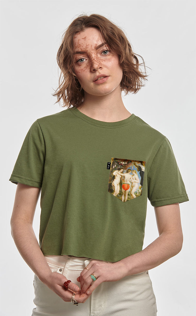 Paul Peaché Pocket Crop Top T-Shirt