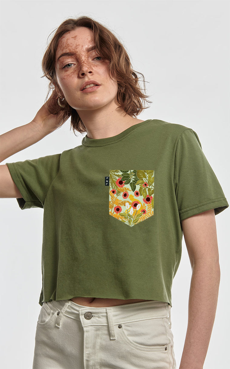 Pollen Marois “crop top” pocket t-shirt