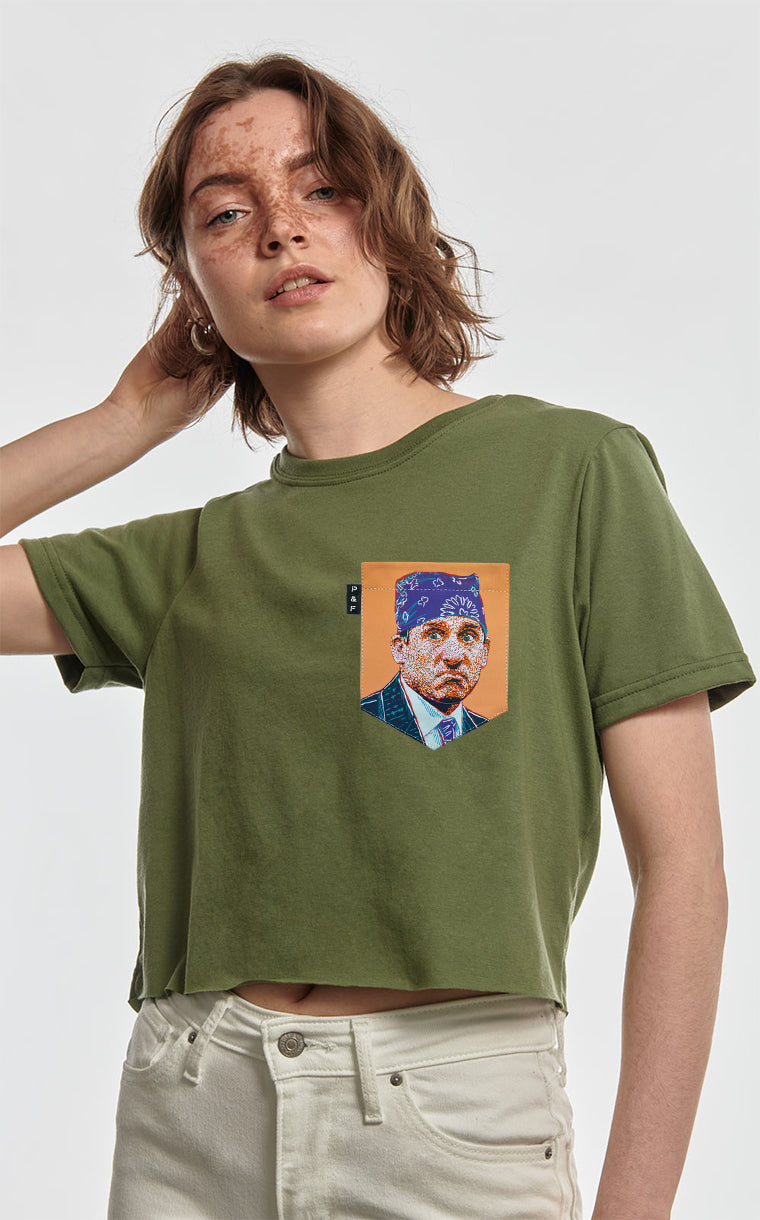 T-shirt « crop top » à poche Prison Mike