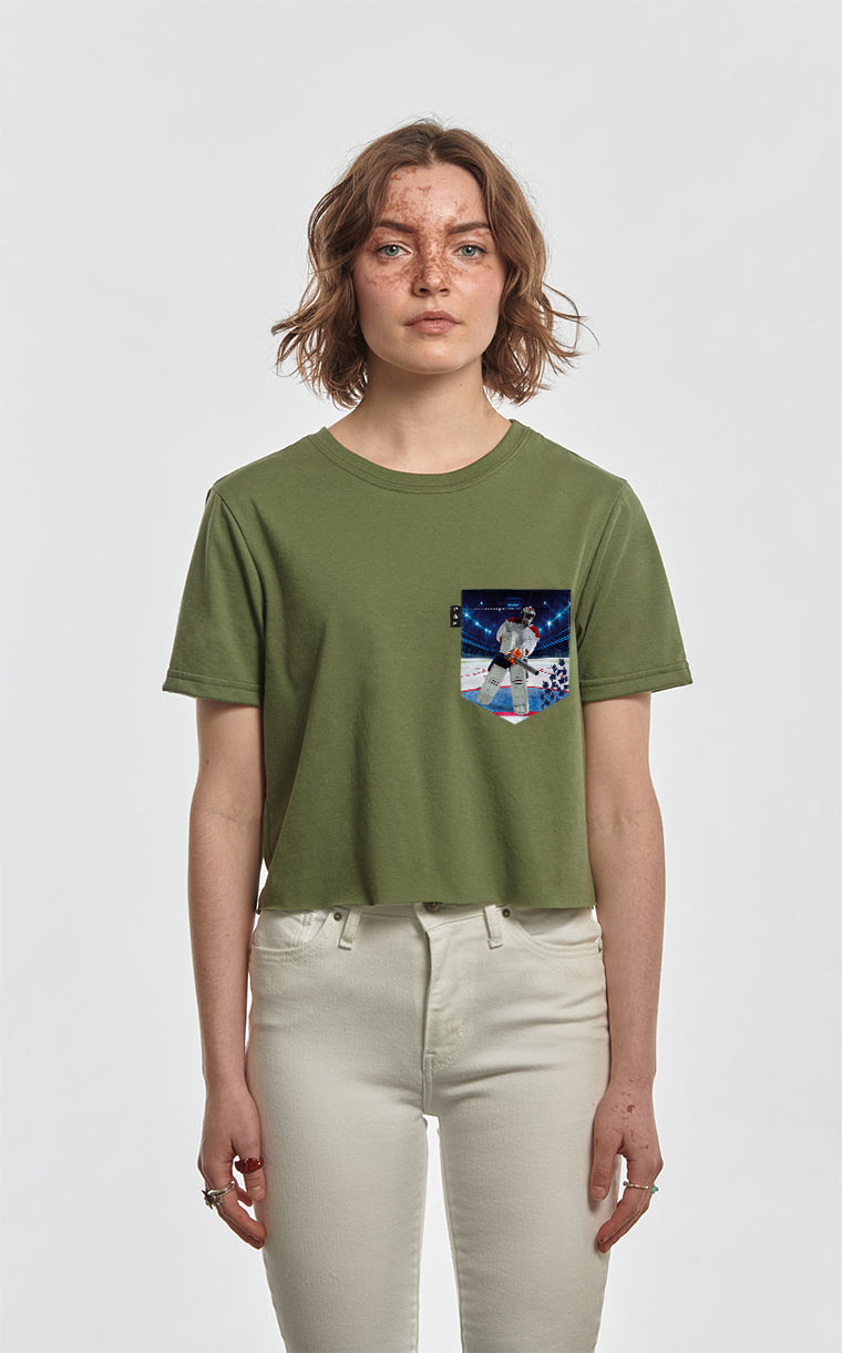 T-shirt « crop top » à poche Toronto Maple Laughs