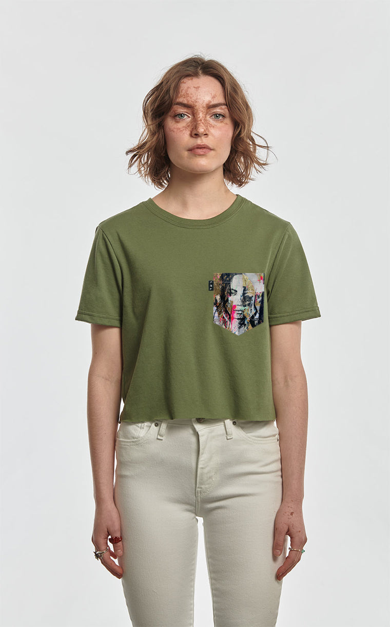 Wildside Pocket Crop Top T-Shirt