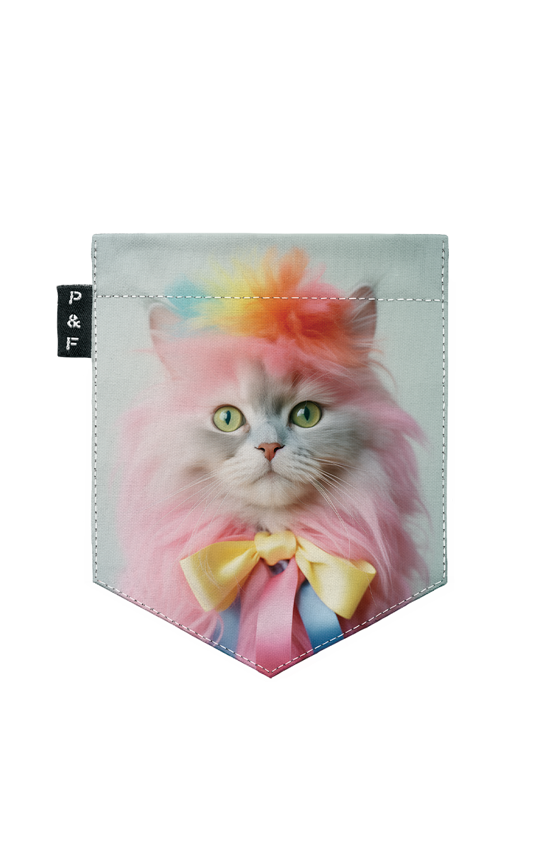 Tee shirt avec sale chat dans la poche