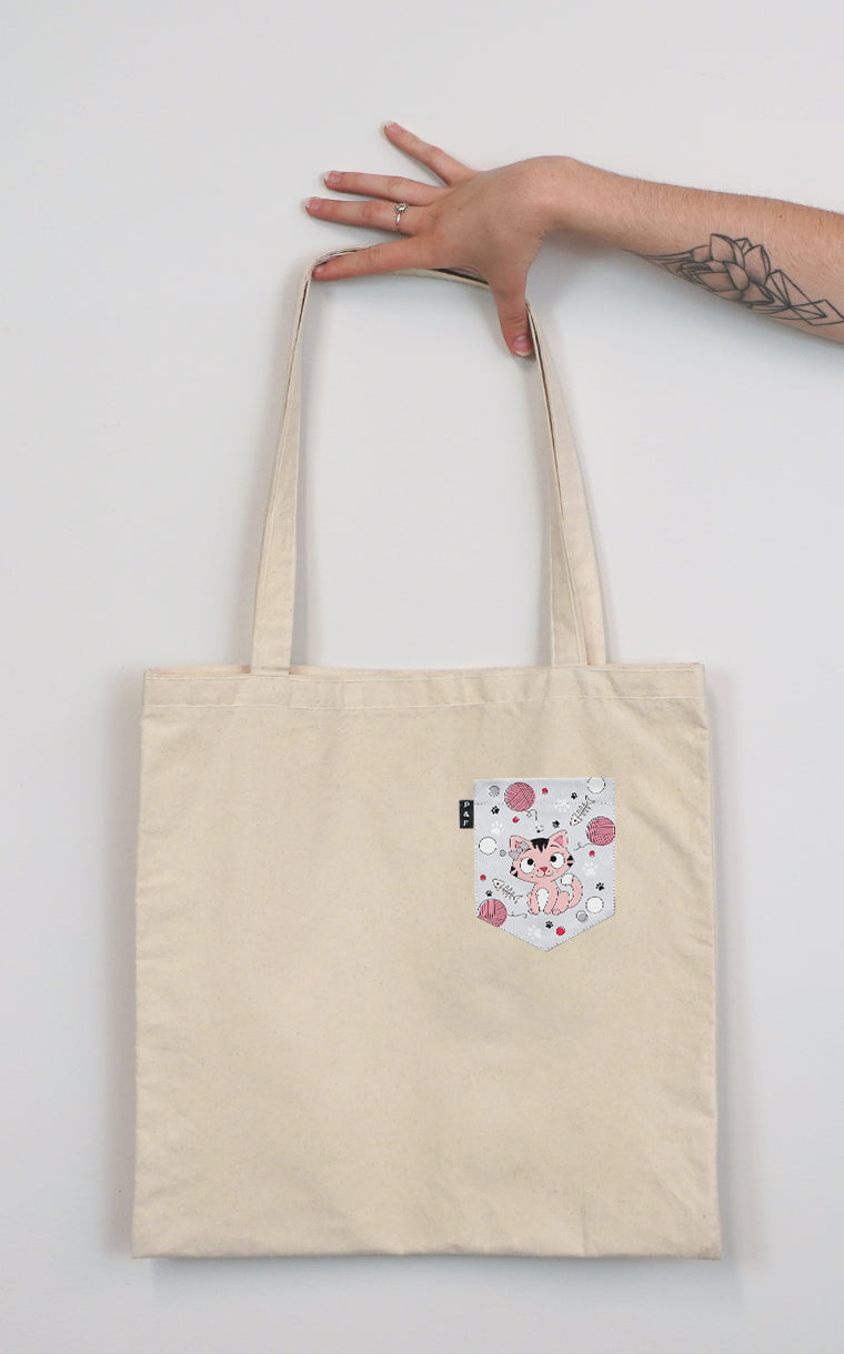 Tote Bag à poche pour accessoire avec poche Charlotte ^ 