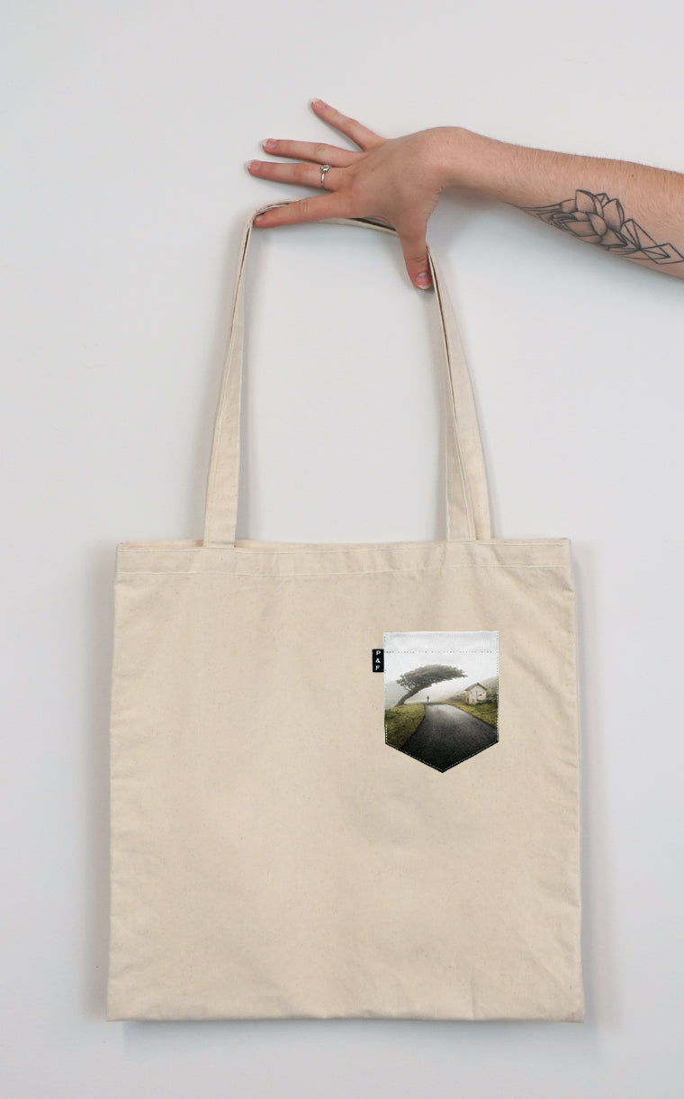 Tote Bag à poche pour accessoire avec poche Les Troncs ^ arbre dans orage