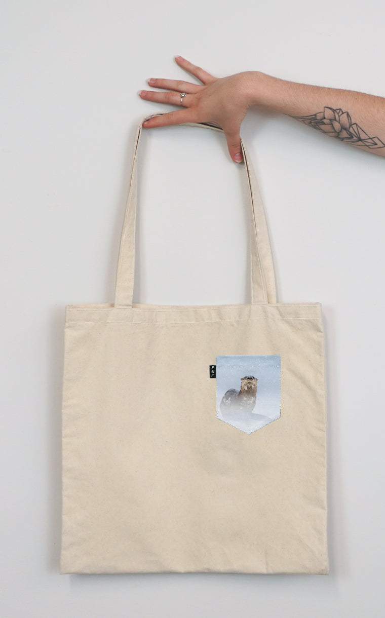 Tote Bag à poche pour accessoire avec poche Loutre and larry adjust ^ 