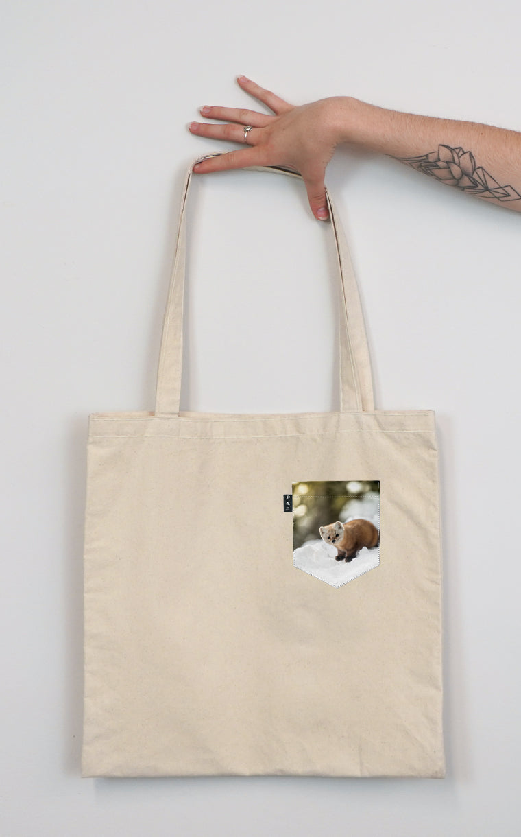 Tote Bag à poche pour accessoire avec poche Martre Labrèche ^ 