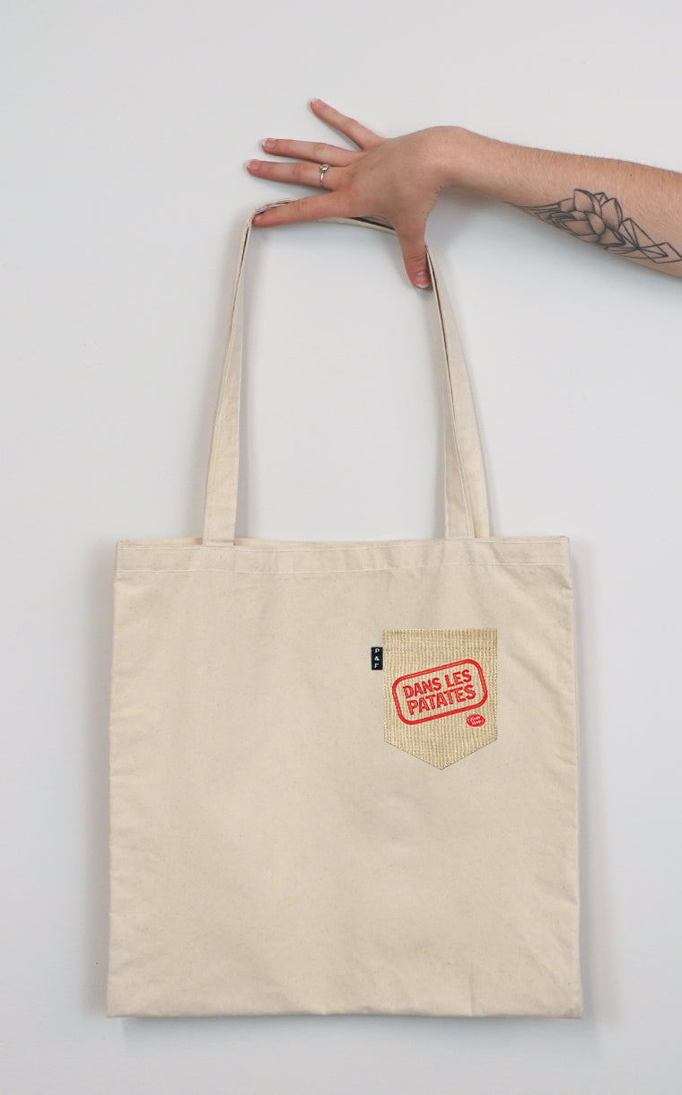 Tote Bag à poche pour accessoire avec poche Poche de patates ^ 