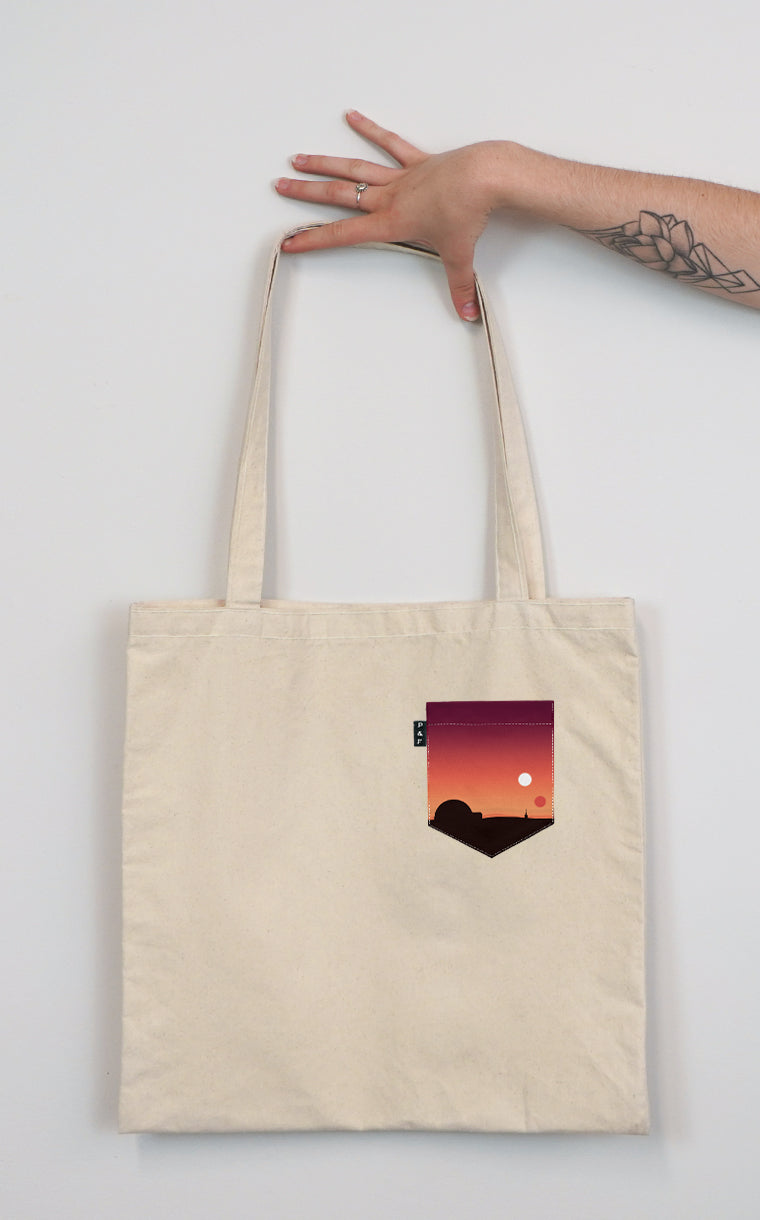 Tote Bag à poche pour accessoire avec poche Sandstorm ^ 