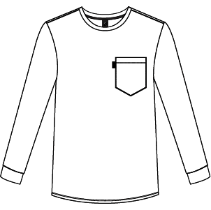 Longsleeve pocket t-shirt Mystery pocket