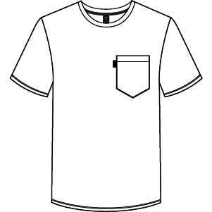 T-shirt en coton épais Retro Poils